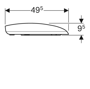 Конзолна тоалетна чиния Citterio Rimless бяла GEBERIT